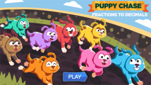 Puppy Chase Decimals