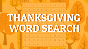 Thanksgiving Word Search